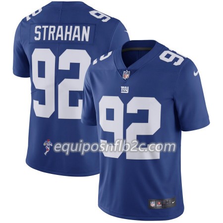 Camiseta Hombre NFL New York Giants Michael Strahan 92 Nike Azul
